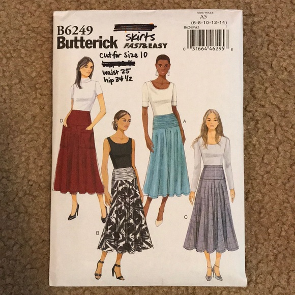 butternick sewing pattern - skirt - Picture 1 of 2